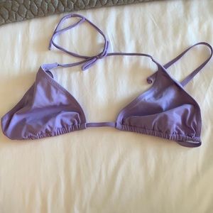 Purple bikini top, size L